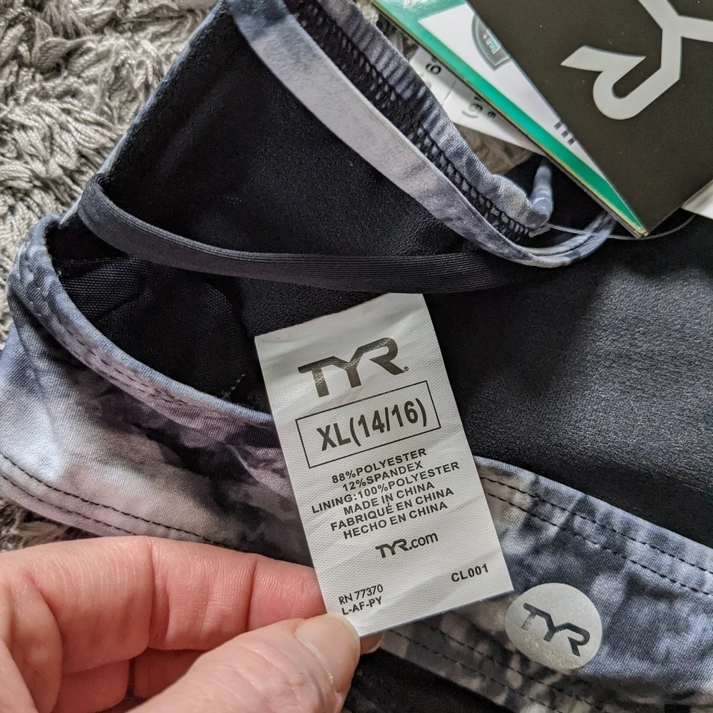 NWT TYR Durafast Lite Verona Brooke Bralet Sports Bra Size XL (14/16)
